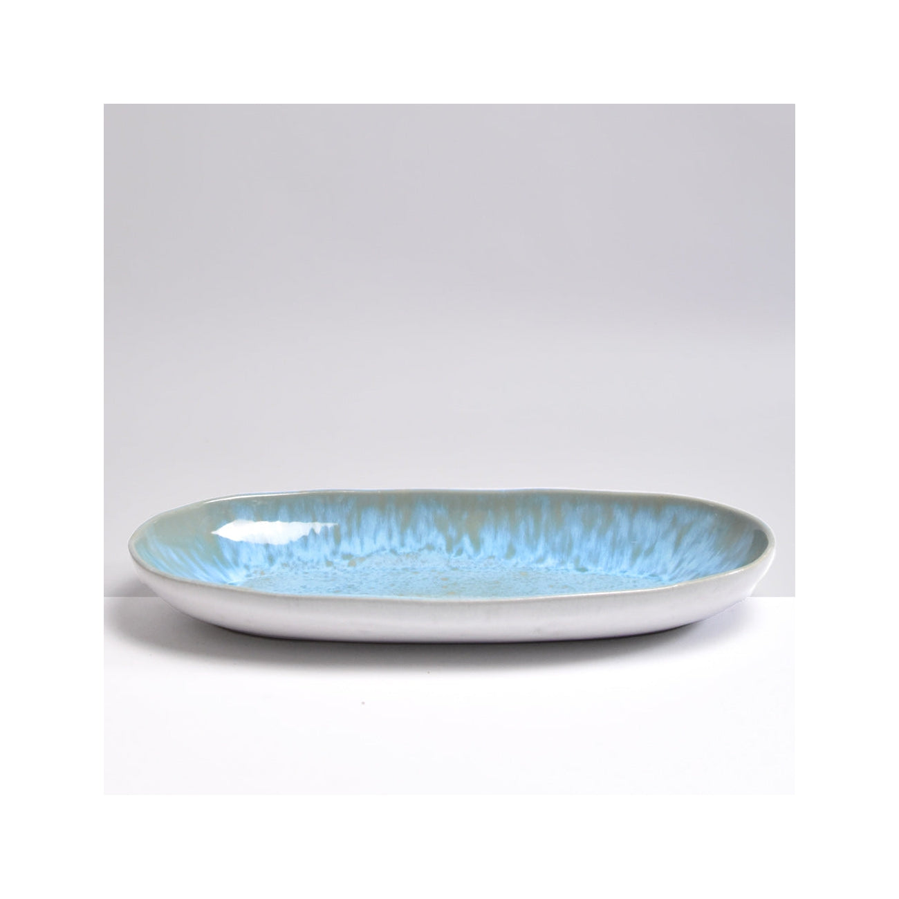 Plat De Service L - Bleu Agua