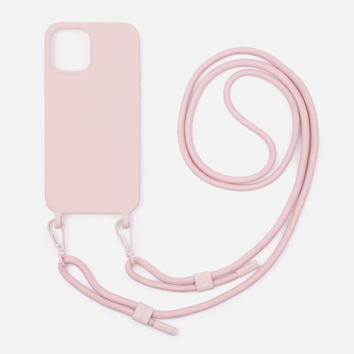 Silicone Shell + Cord - Powder Pink