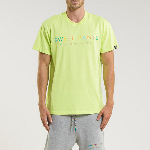 Tee-Shirt Rainbow - Neon Yellow - Mixte