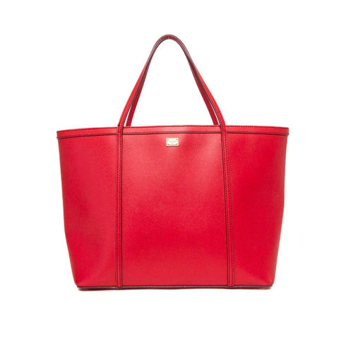 Dolce & Gabbana Leather Tote Bag - Pink - Woman