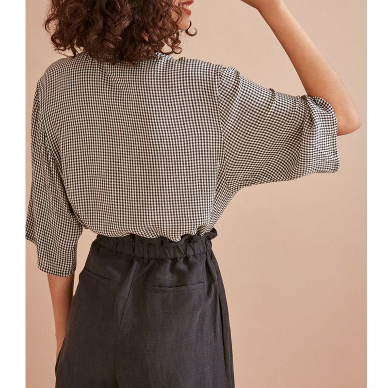 Blusa Rosita - Crudo/Grigio