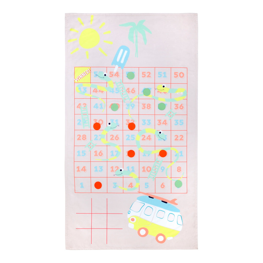 Serviette De Bain & Jeux Surfing Dino