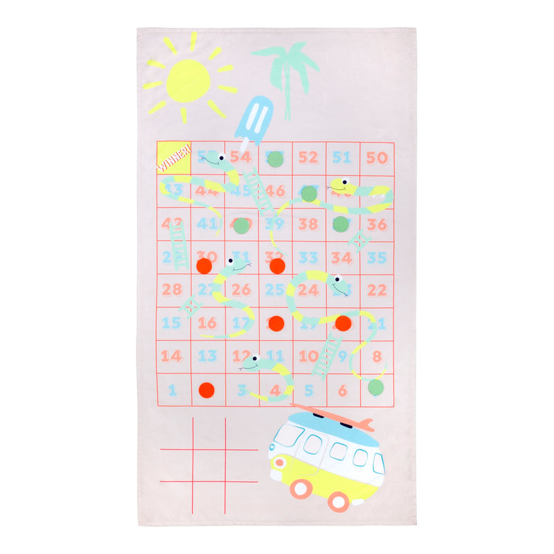 Serviette De Bain & Jeux Surfing Dino