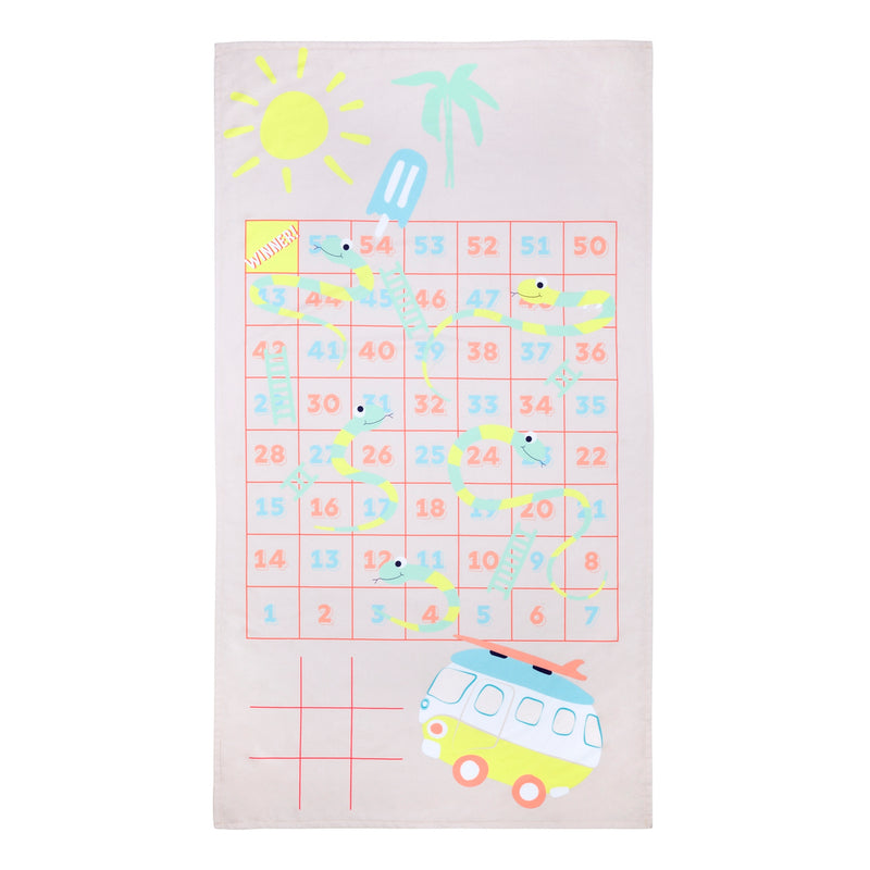 Serviette De Bain & Jeux Surfing Dino