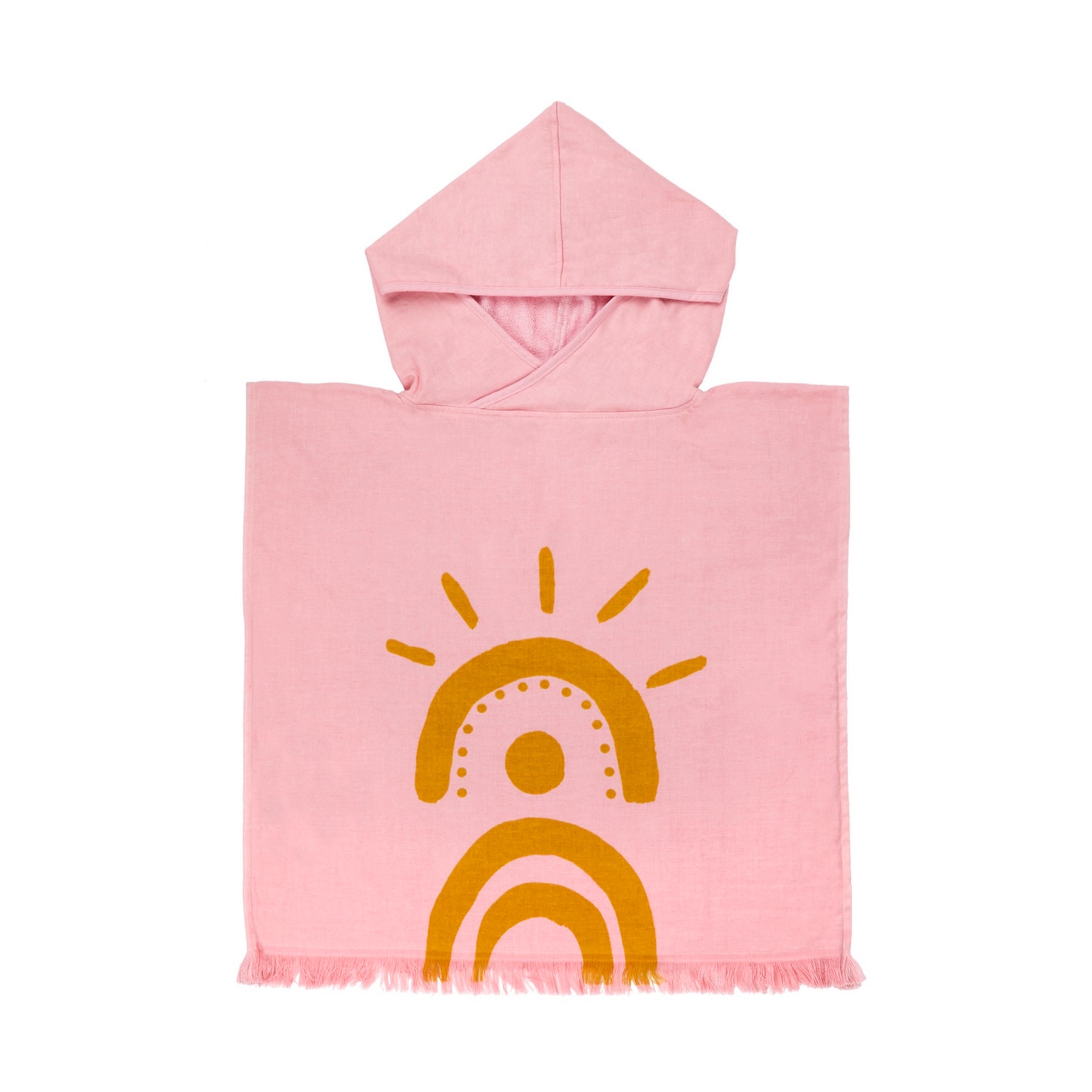 Poncho de playa Desert Palms - Rosa Polvo - Infantil