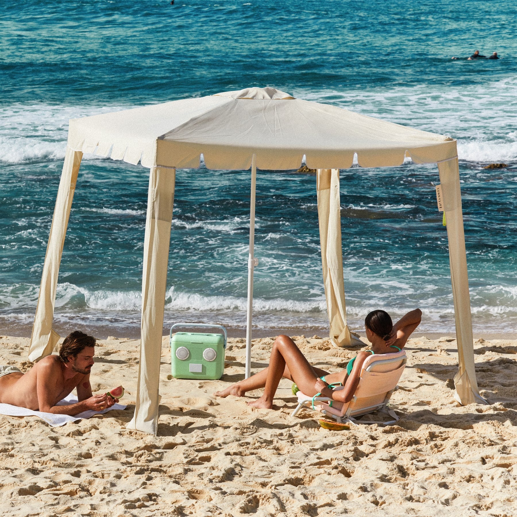 Chaise De Plage Rembourrée - Saumon