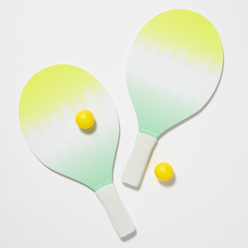 Sea Seeker Set Infantil 2 Raquetas + Pelota Estampado Fondo Verde