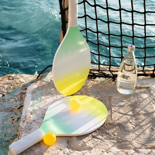 Jeu 2 Raquettes + Balle Sea Seeker Enfant - Imprimé Fond Vert