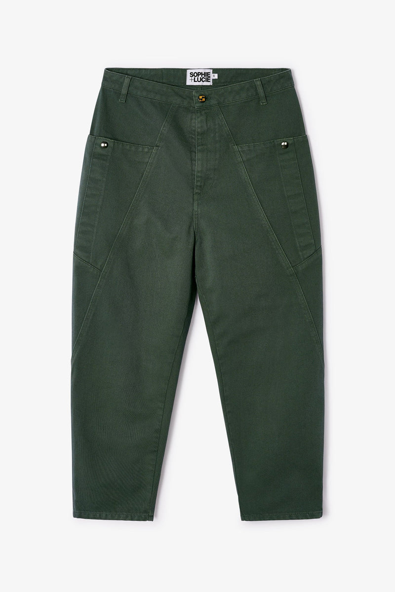 Pantalon Cargo Vert