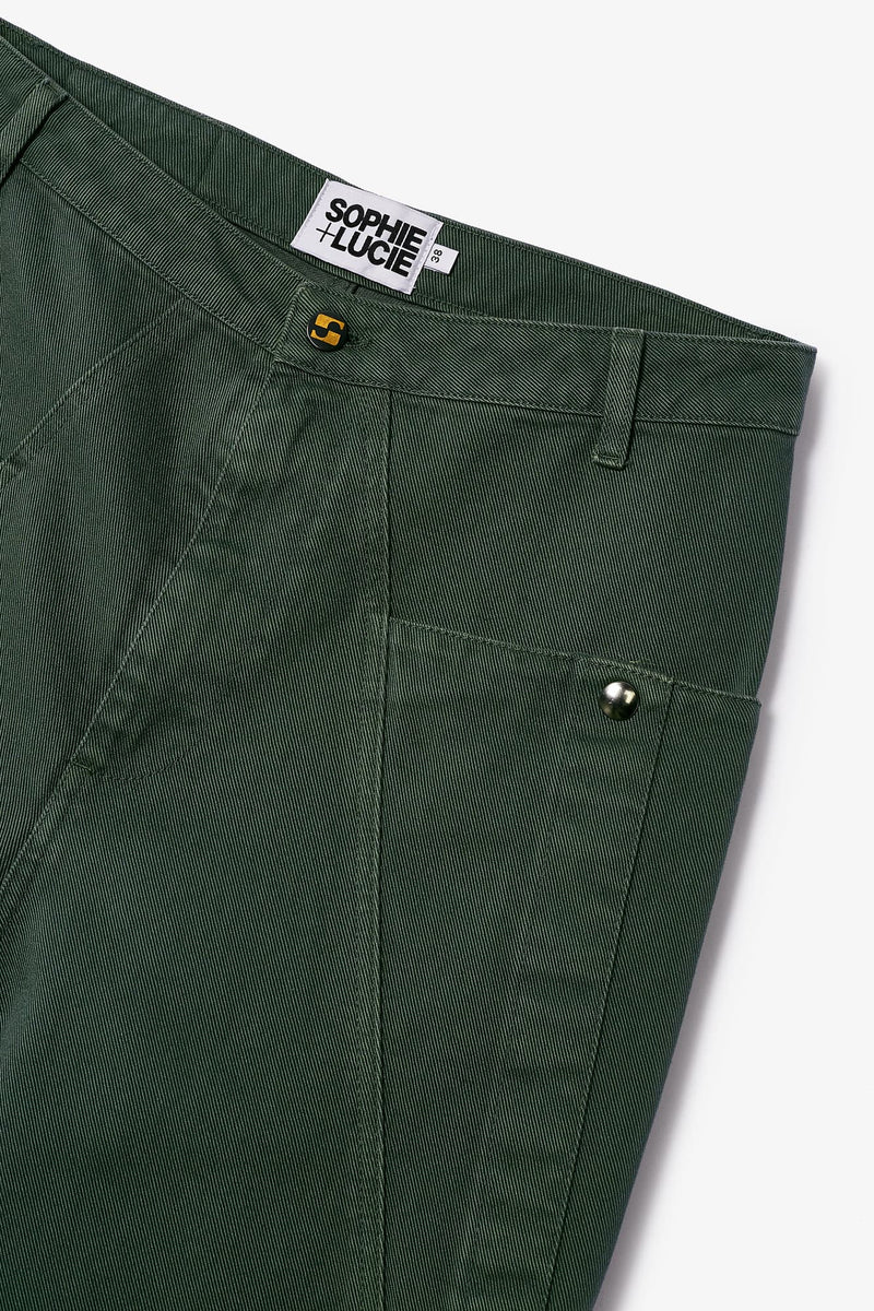 Pantalon Cargo Vert