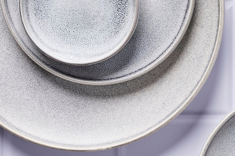 Service Complet Stone - 48 Pièces - Gris Lune