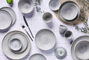 Service Complet Stone - 48 Pièces - Gris Lune