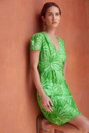 Robe Malicieuse En Soie L'Amazonie - Vert