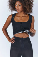 Sweat Top - Black and Silver - Women