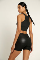 Short De Sudation - Noir Et Argent - Femme