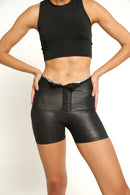 Short De Sudation - Noir Et Argent - Femme