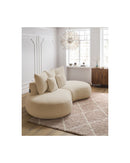 Canapé Droit Fixe 3 Places - Saint-Germain - Tissu Bouclette