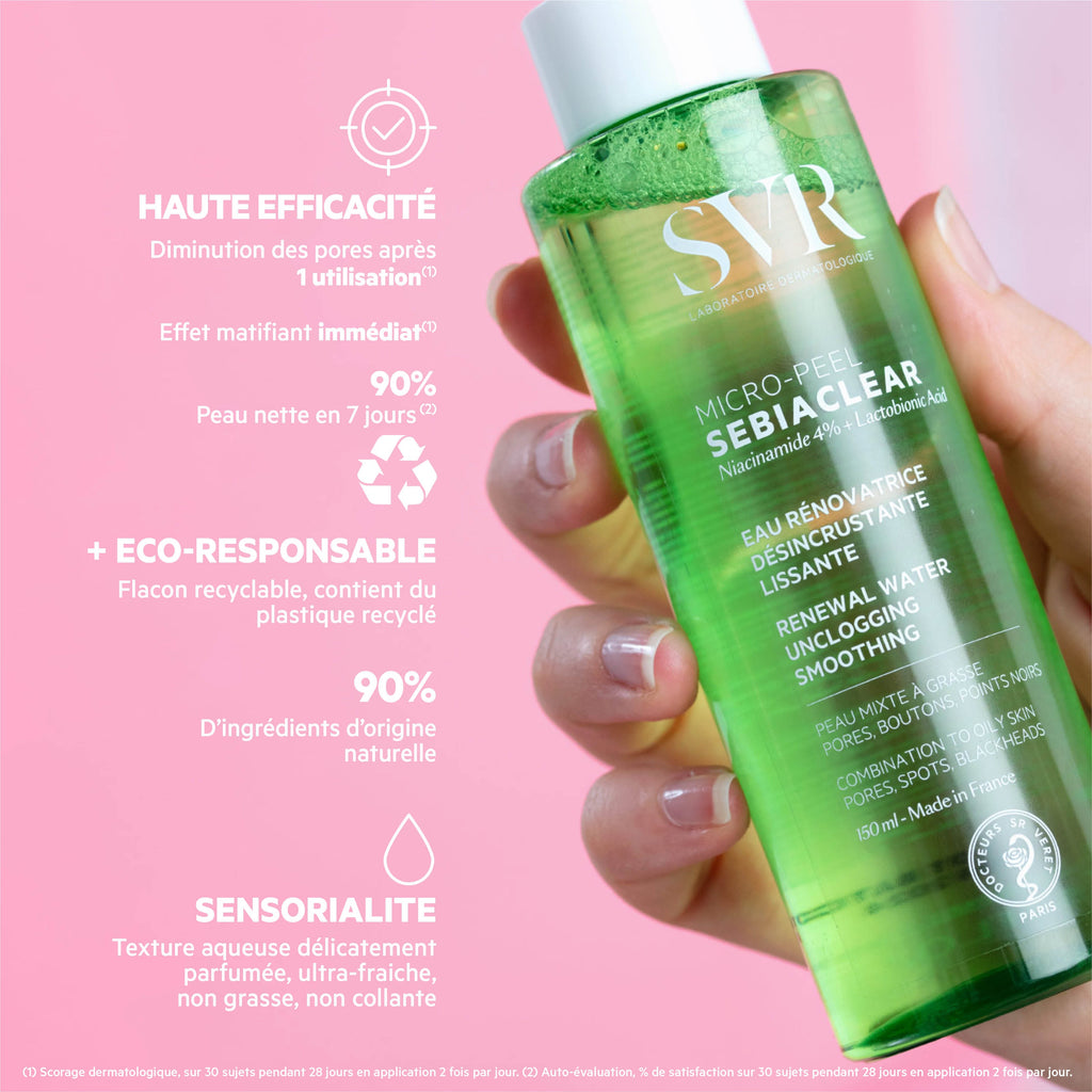 Sebiaclear Micro-Peel Eau Désincrustante Lissante