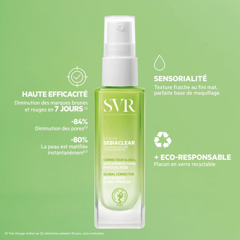 Sérum Anti-Imperfections Sebiaclear - Séborégulateur Visage