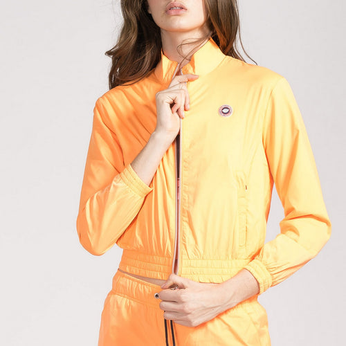 Blouson Tactel Crop - Orange Fluo - Femme