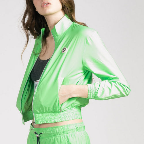 Blouson Tactel Crop - Vert Fluo - Femme