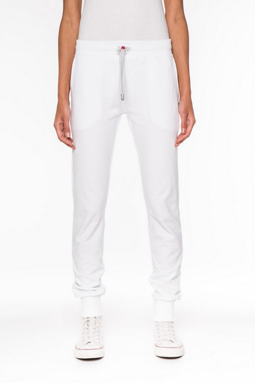 Pantalon Terry Slim - White - Mixte