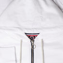 Sweat Terry Crop Zip Up - White - Femme