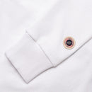 Sweat Terry Crop Zip Up - White - Femme