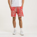 Bermuda Terry Cutoff Print - 2 Pac Red - Mixte