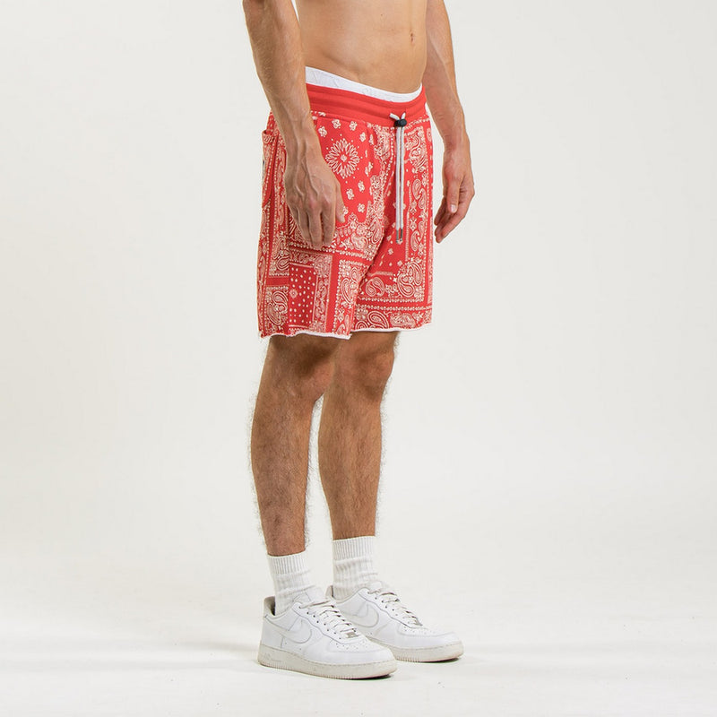 Bermuda Terry Cutoff Print - 2 Pac Red - Mixte