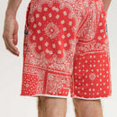 Bermuda Terry Cutoff Print - 2 Pac Red - Mixte
