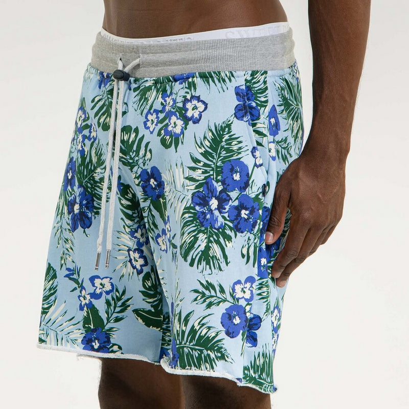 Bermuda Terry Cutoff Print - Hawai Baltique - Mixte