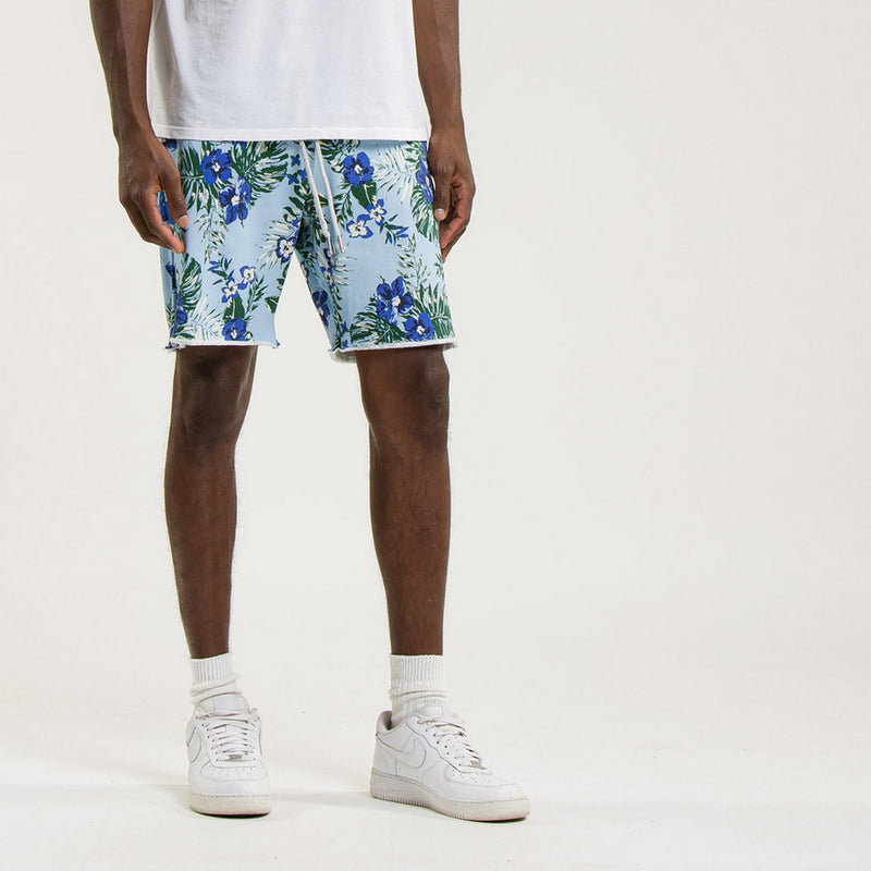 Bermuda Terry Cutoff Print - Hawai Baltique - Mixte