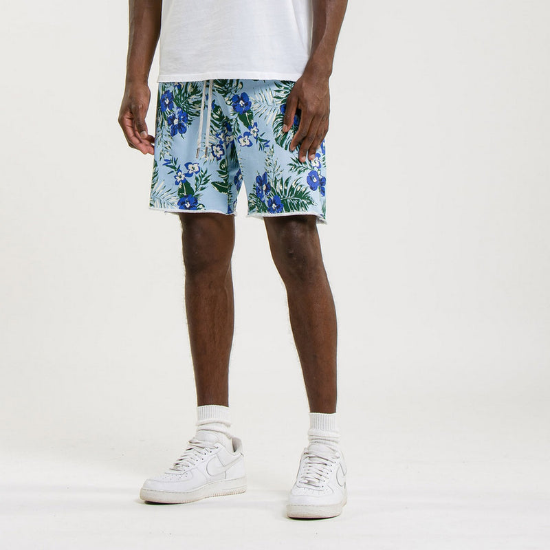 Bermuda Terry Cutoff Print - Hawai Baltique - Mixte