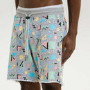 Bermuda Terry Cutoff Print - Jeffrey - Mixte