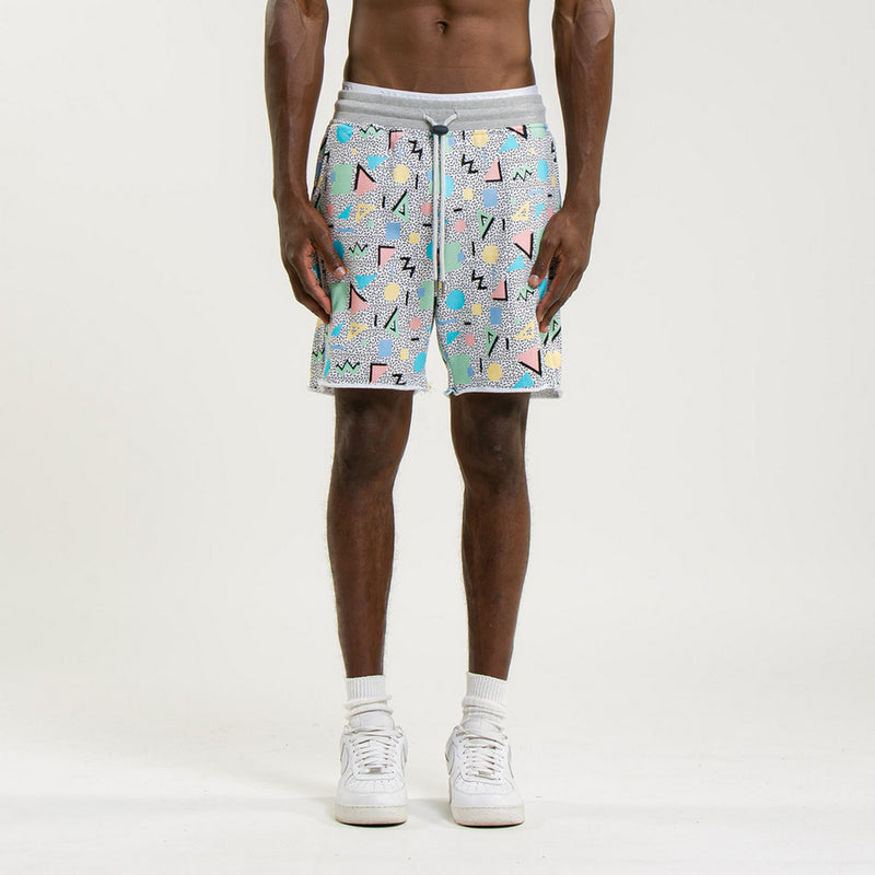 Bermuda Terry Cutoff Print - Jeffrey - Mixte