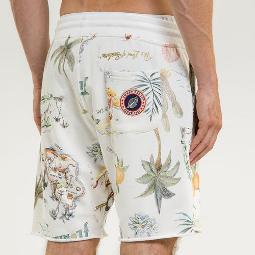 Bermuda Terry Cutoff Print - Postcard - Mixte