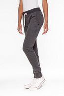 Pantalon Terry Slim - Black Marl - Mixte