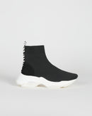 Zapatillas con estampado de cebra - Negro