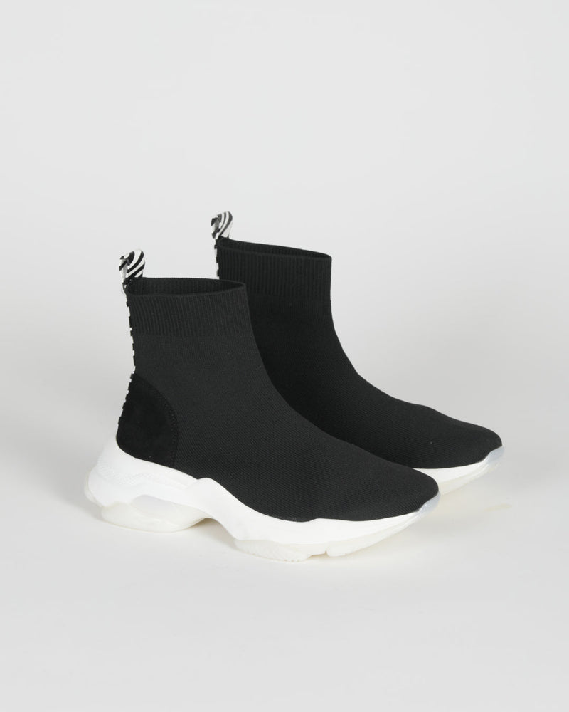 Zapatillas con estampado de cebra - Negro
