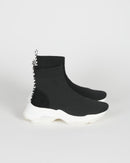 Zapatillas con estampado de cebra - Negro