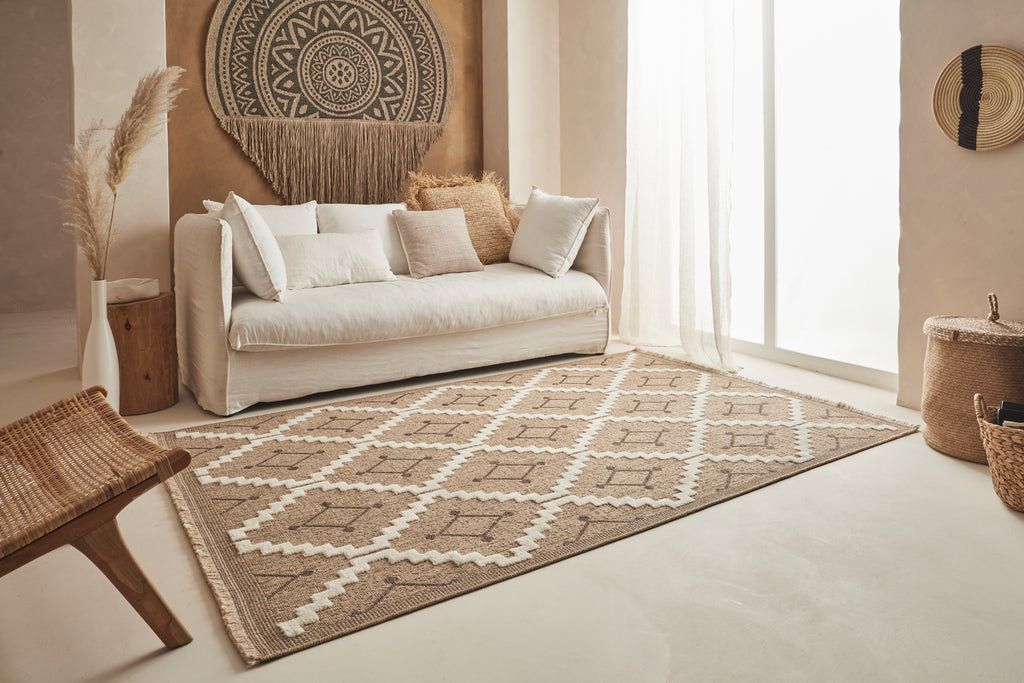 Tulum - Tapis D'Intérieur/Extérieur - Polypropylène - Marron