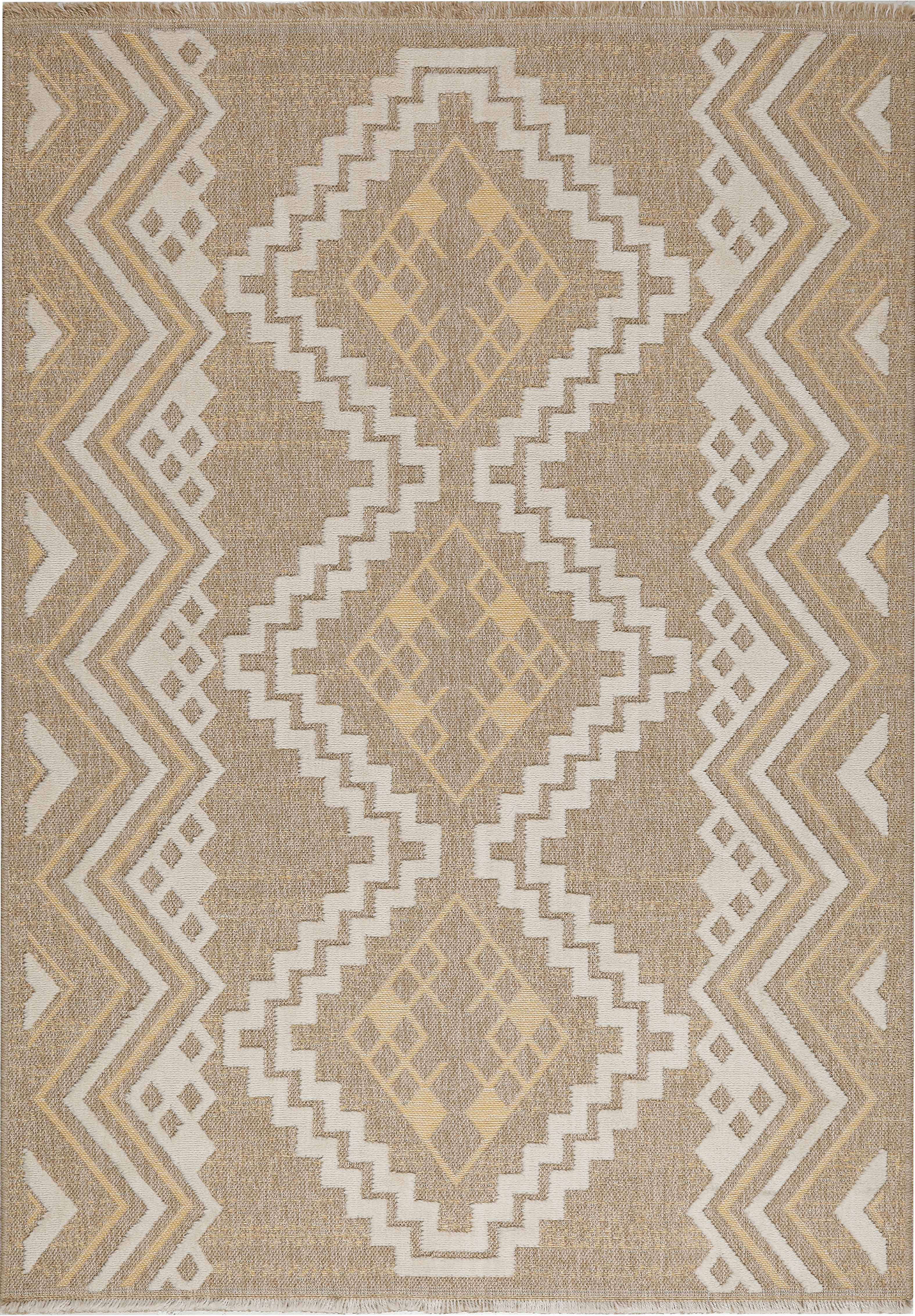Tulum - Tapis D'Intérieur/Extérieur - Polypropylène - Jaune