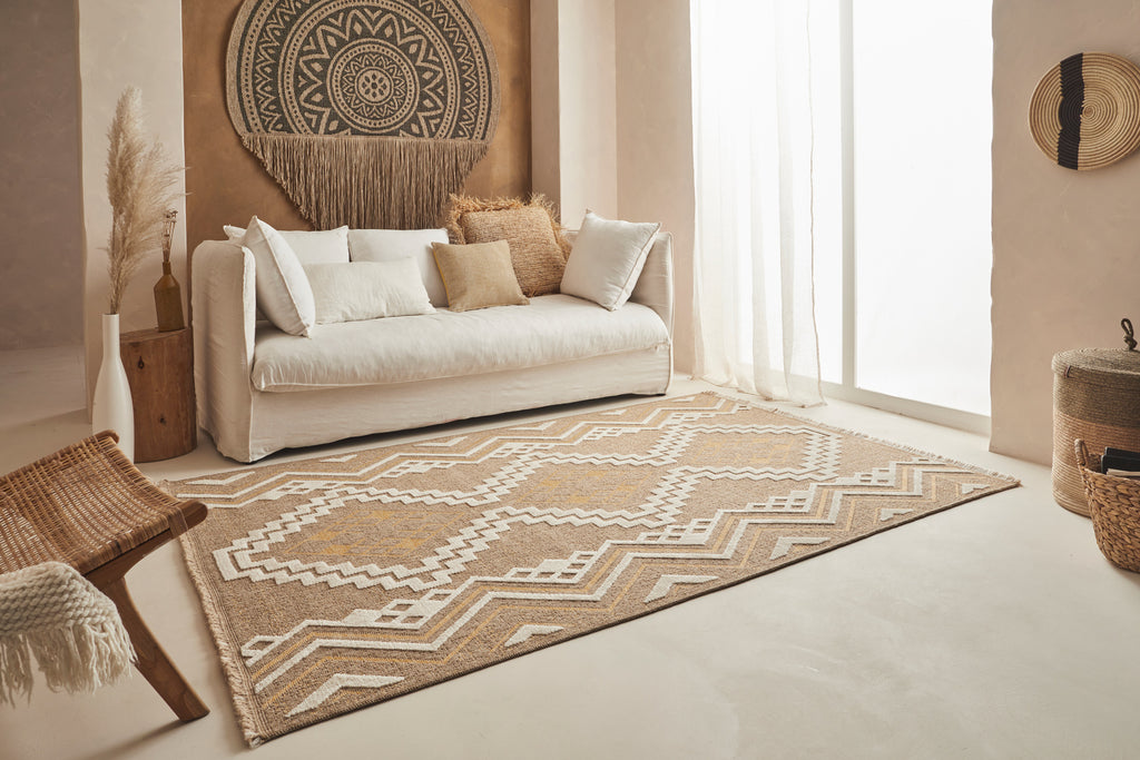 Tulum - Tapis D'Intérieur/Extérieur - Polypropylène - Jaune
