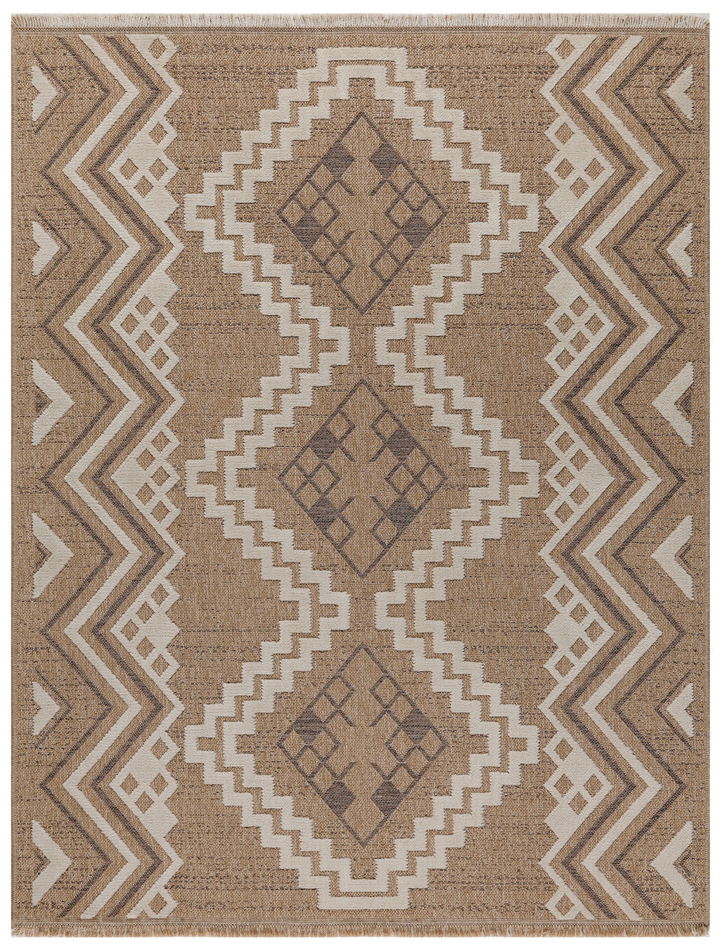 Tulum - Tapis D'Intérieur/Extérieur - Polypropylène - Marron