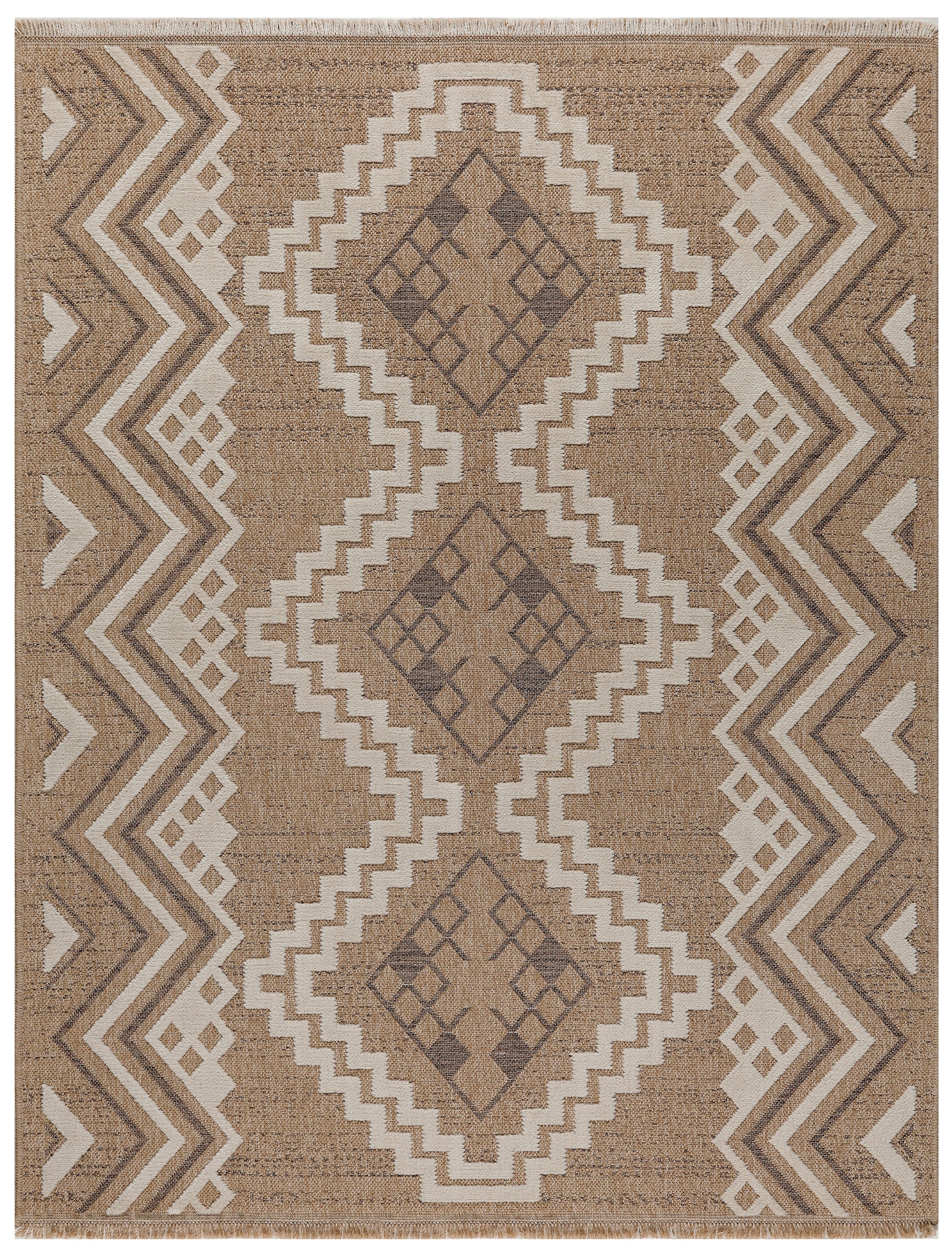 Tulum - Tapis D'Intérieur/Extérieur - Polypropylène - Marron