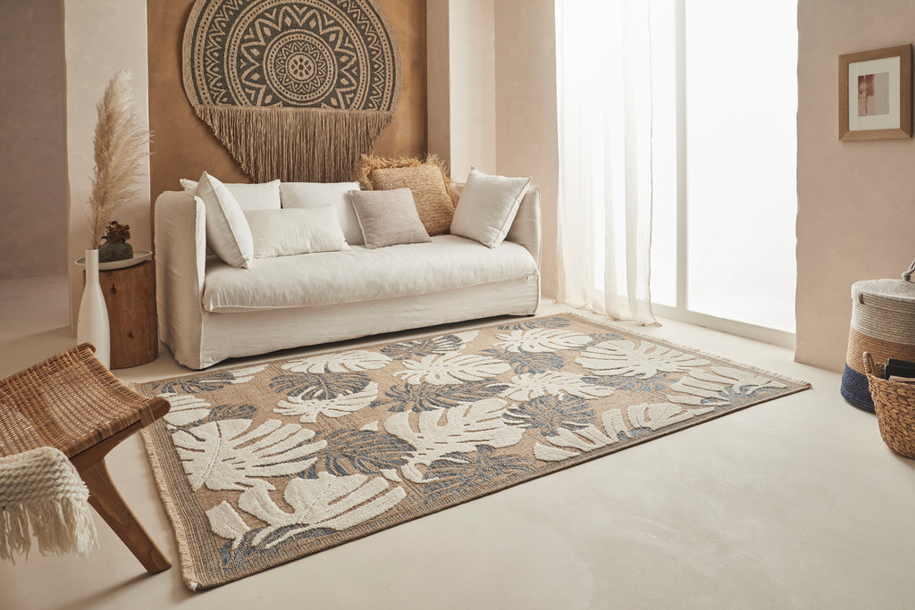 Tulum - Tapis D'Intérieur/Extérieur - Polypropylène - Bleu