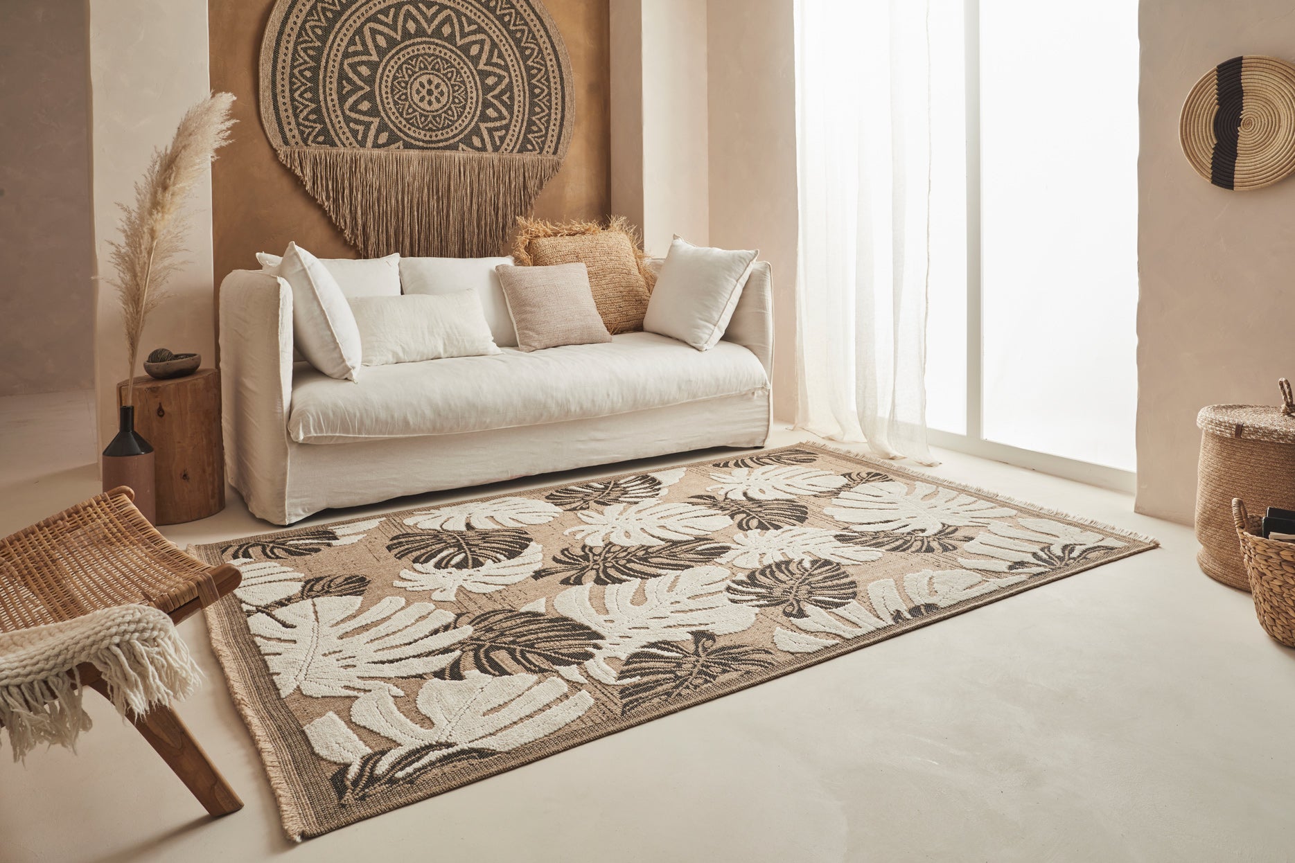 Tulum - Tapis D'Intérieur/Extérieur - Polypropylène - Noir