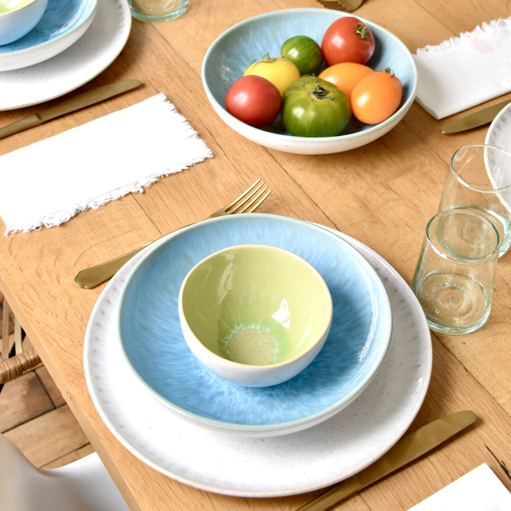 Assiette Creuse - Bleu Agua