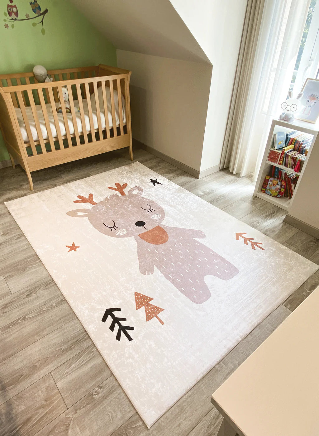 Happy - Tapis D'Intérieur - Polyester Imprimé - Marron